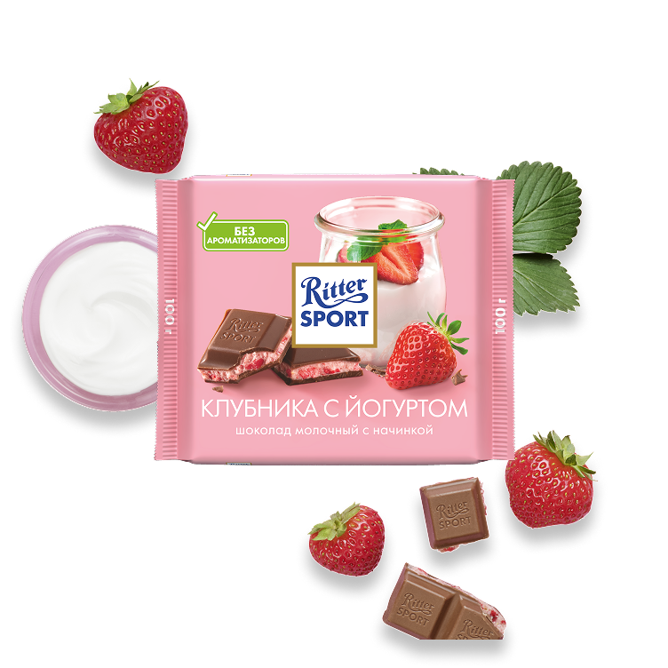 КЛУБНИКА С ЙОГУРТОМ