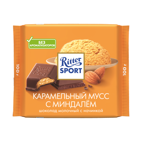 Карамельный мусс с миндалем