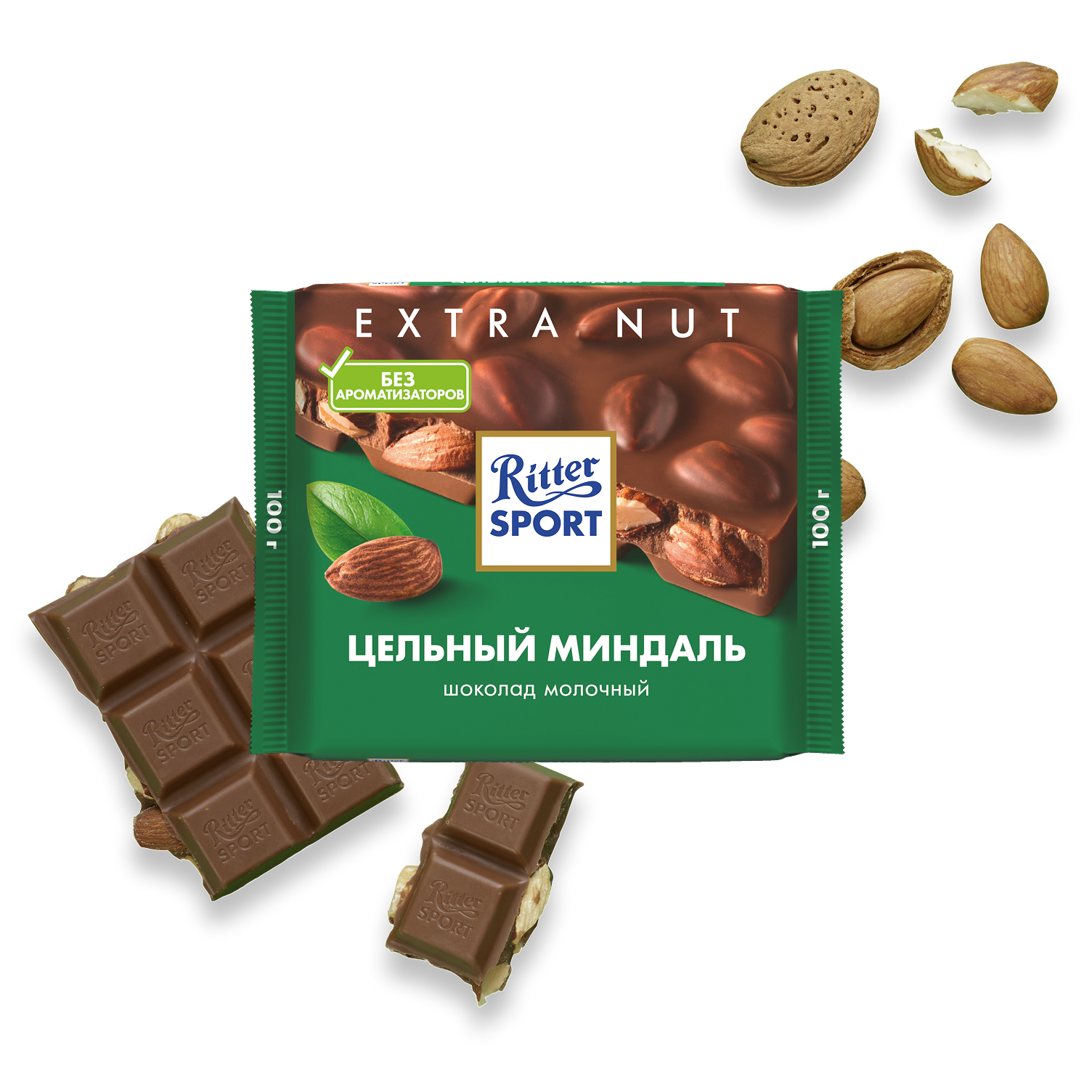 ЦЕЛЬНЫЙ МИНДАЛЬ В МОЛОЧНОМ ШОКОЛАДЕ